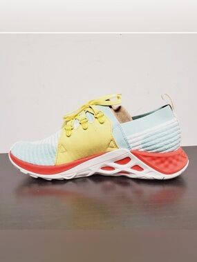Merrell Women's Light Blue Yellow Coral Athletic Sneakers